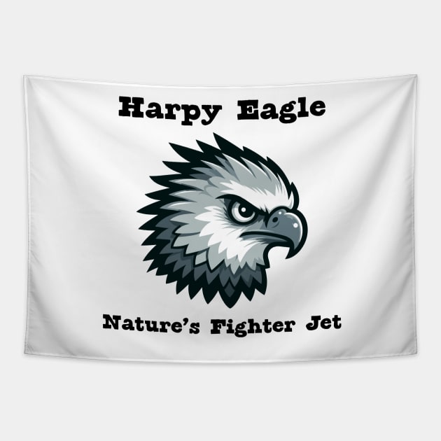 Harpy Eagle Tapestry by dinokate