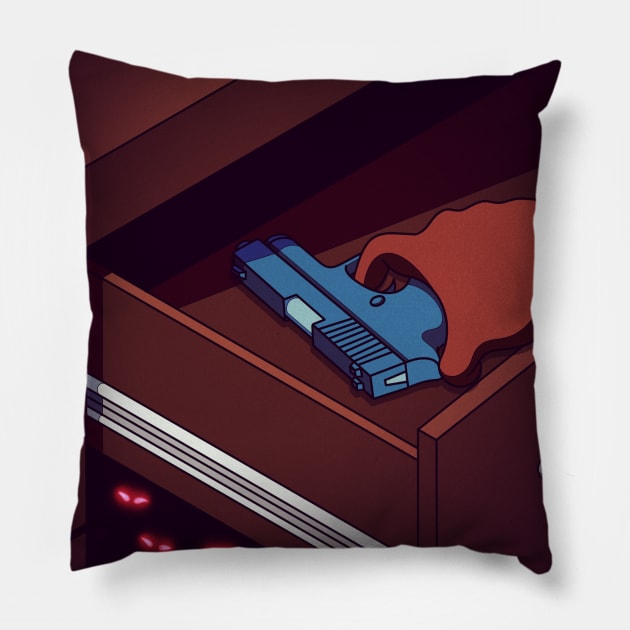 The Gun Pillow by artofbryson