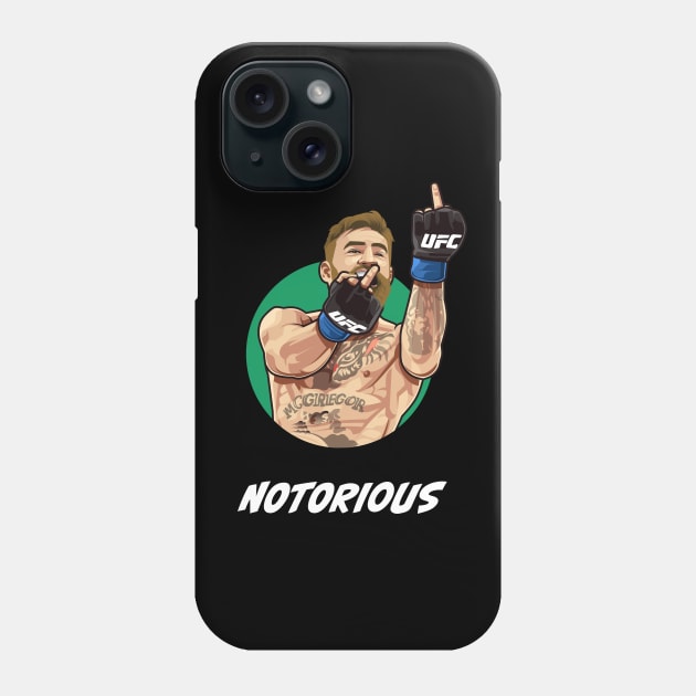 Conor McGregor Notorious Phone Case by MMA Fun