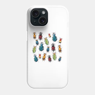 Tropical bugs - creepy crawlers repeat pattern Phone Case