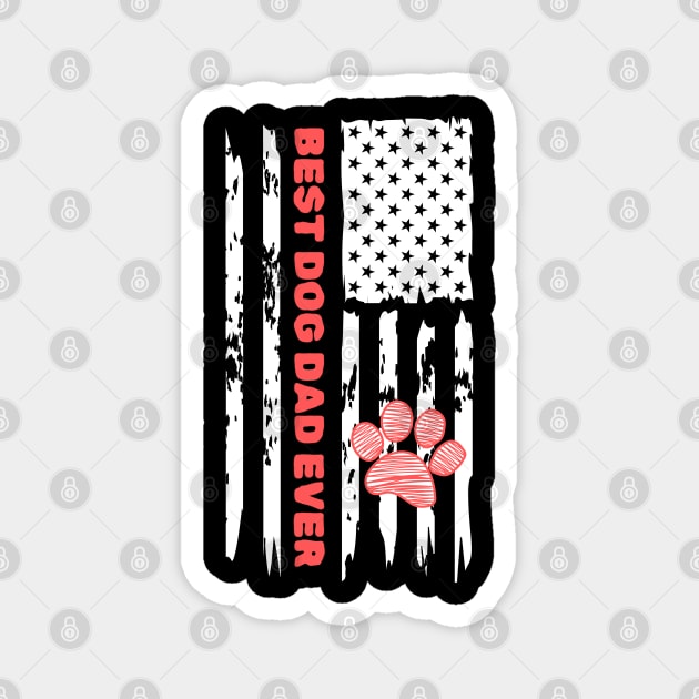 Best Dog Dad Ever Magnet by The WYLD Tribe