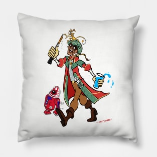 Hondo Ohnaka visits Galaxy's Edge (TechnoRetro Dads Version) Pillow