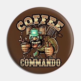 Coffee Commando Pin