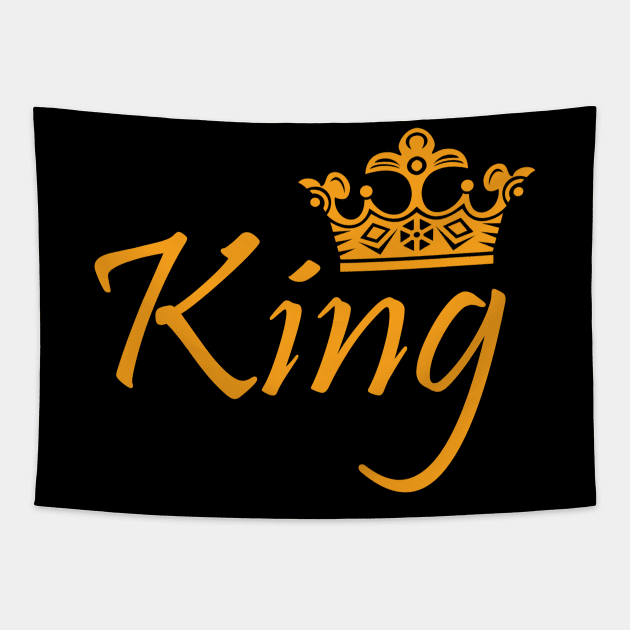 king crown Tapestry by Tshirt114