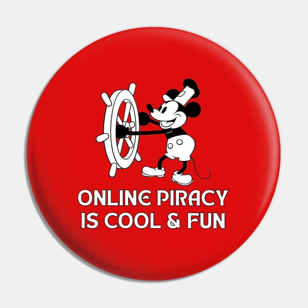 Online Piracy Mickey Pin by Schuylkill Punch