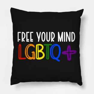 Free Your Mind LGBTQ+ Design Pillow