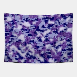 Dark Purple Different Camouflage Tapestry