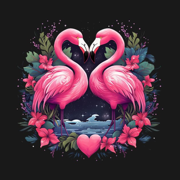 flamingos by piratesnow