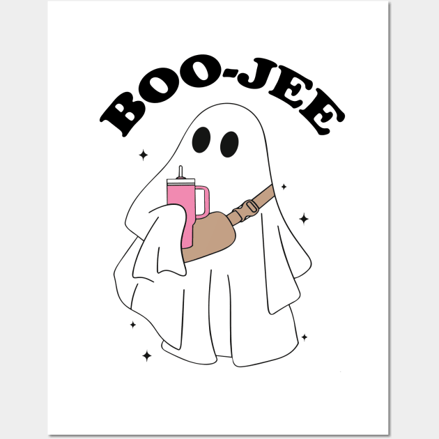 Boo-Jee Stanley funny halloween Tumbler Ghost' Sticker