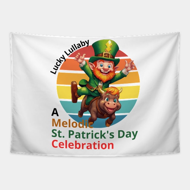 Lucky Lullaby: A Melodic St. Patrick's Day Celebration Tapestry by benzshope