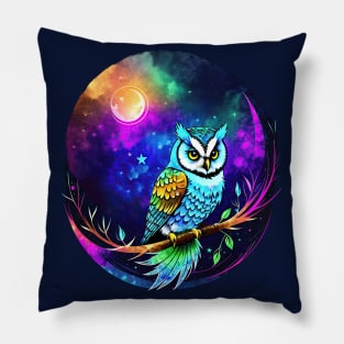 Moonlight Owl 1 Pillow