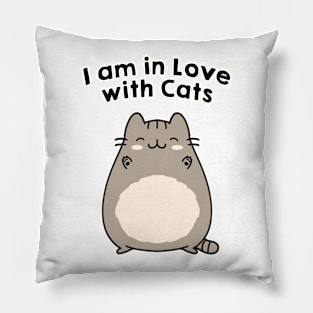 i am in love with cats Pillow