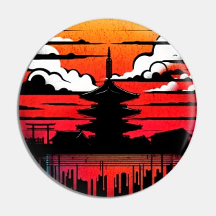 Sensoji Temple Japan Design Pin