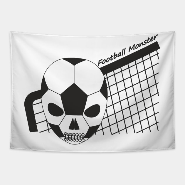 Football Monster Tapestry by aceofspace