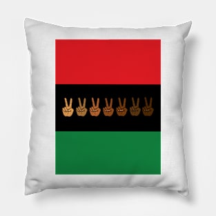 Pan African flag Juneteenth black freedom liberation Pillow