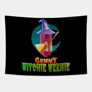 Halloweeners - Gummy Witchy Weenie Tapestry