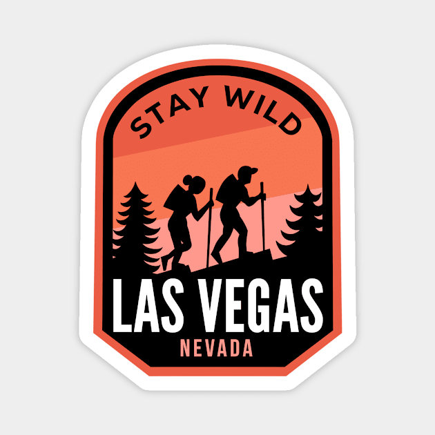 Las Vegas Nevada Hiking in Nature Magnet by HalpinDesign