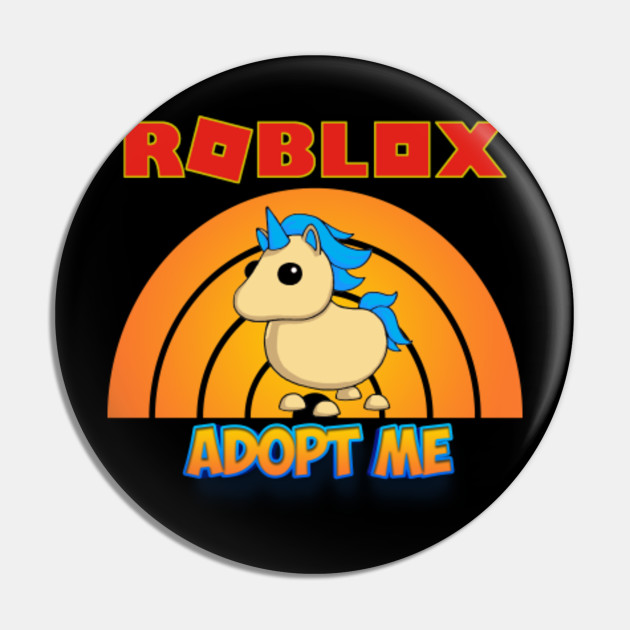 Roblox Adopt Me Golden Unicorn Roblox Pin Teepublic - adopt me roblox pictures