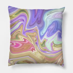 Liquid Marble, Pretty Pastel Pillow