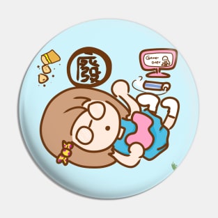 Girl Wanna to have a lazy day Pin