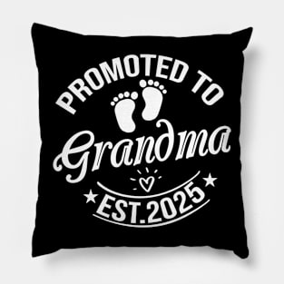 Promoted to Grandma Est 2025 Gift Pillow