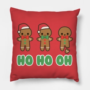 Funny Christmas Gingerbread Man Pillow