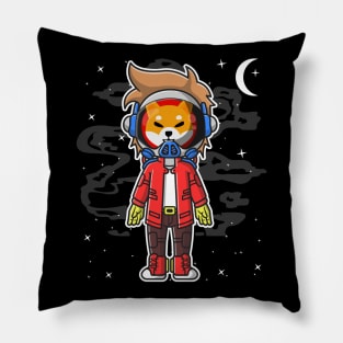 Hiphop Astronaut Shiba Inu Coin To The Moon Crypto Token Shib Army Cryptocurrency Wallet HODL Birthday Gift For Men Women Pillow