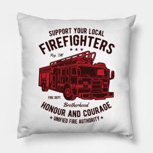 support your firefighters Pillow