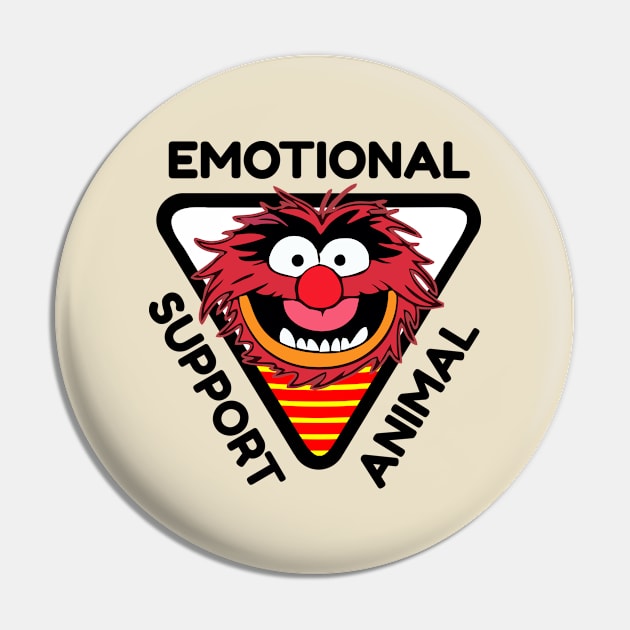 Emotional Support Animal: Puppet Pin by Teebevies