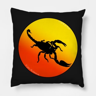 Scorpion Orange/Yellow Gradient Pillow