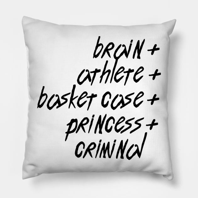 Break It Down Like The Breakfast Club Pillow by Xanaduriffic