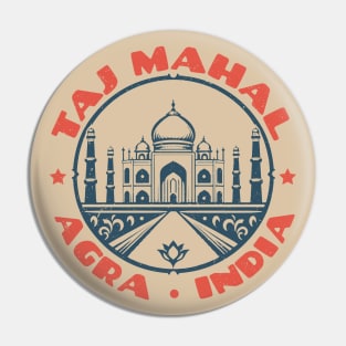 Taj Mahal - Agra India Vintage Pin