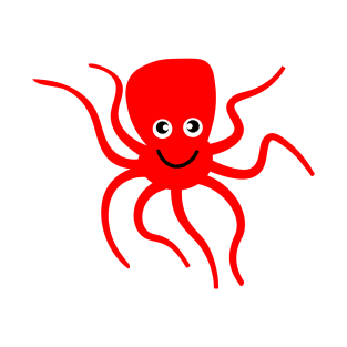 cute red octopus T-Shirt