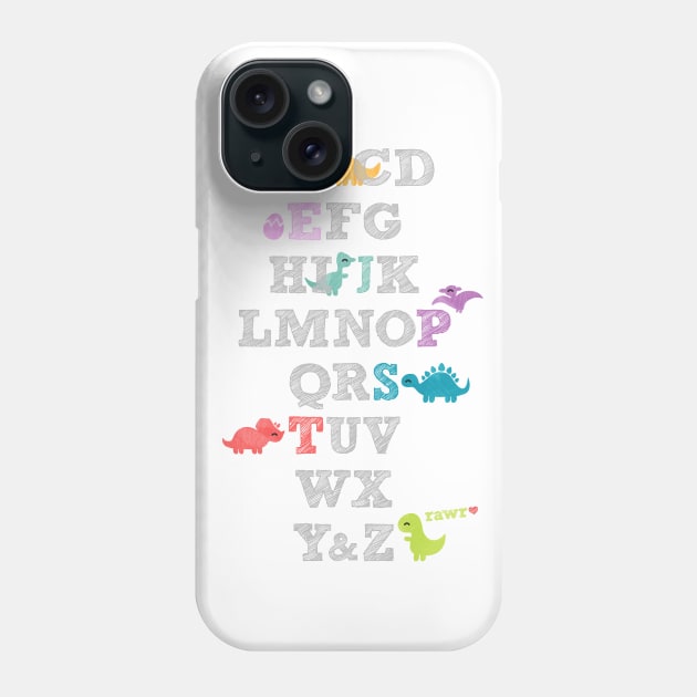 Dino ABCs Phone Case by gabradoodle