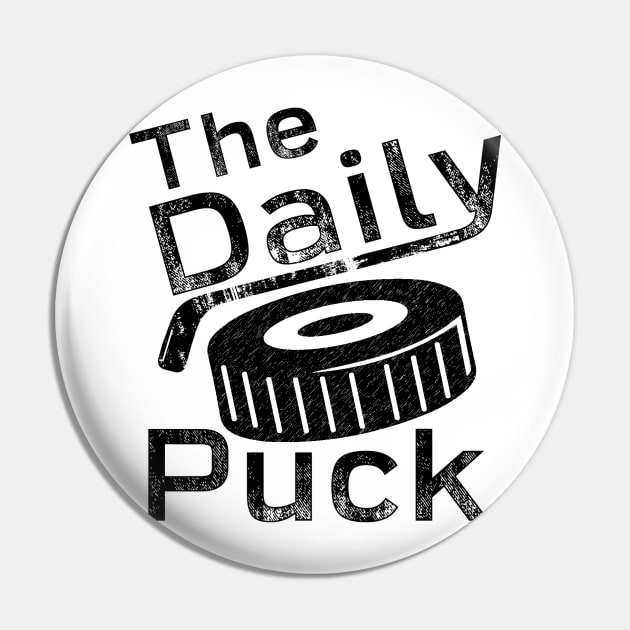 All Black Logo Pin by thedailypuck