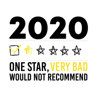 Would Not Recommend 2020 One Star Review T-Shirt