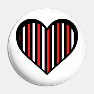 Heart vertical lines 8 bit 8bit pixel art Pin