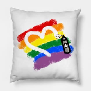 Rainbow Flag Tag Pillow