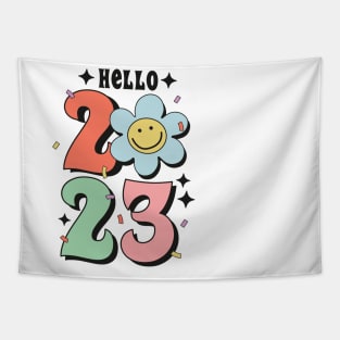 Hello 2023  Cute 2023 new year christmas gift idea Tapestry