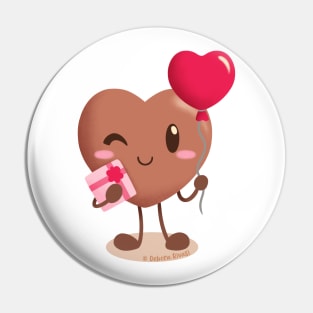 Lovely chocolates - Heart baloon Pin