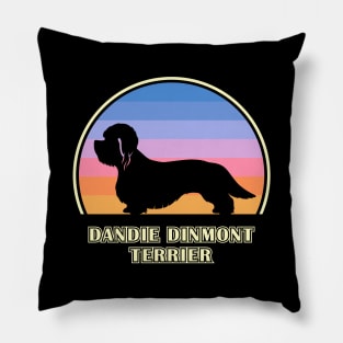 Dandie Dinmont Terrier Vintage Sunset Dog Pillow