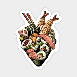 Sushi Heart Magnet