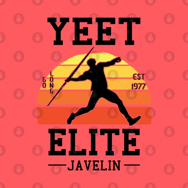 Yeet Elite Javelin Retro Track N Field Athlete by atomguy