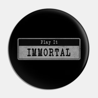 Immortal Band // Vintage Fanart Tribute Pin