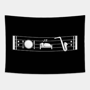 Eat Sleep Saxophone Repeat Tapestry