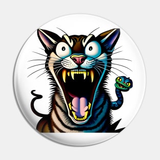 Cat scream Pin