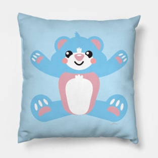 Transgender Pride Flag Teddy Bear Pillow