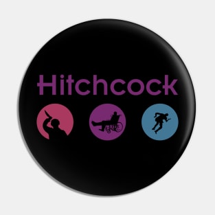 Hitchcock Icons Pin