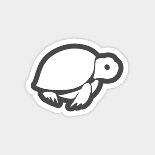 Baby russian tortoise, stylized for tortoise lover Magnet