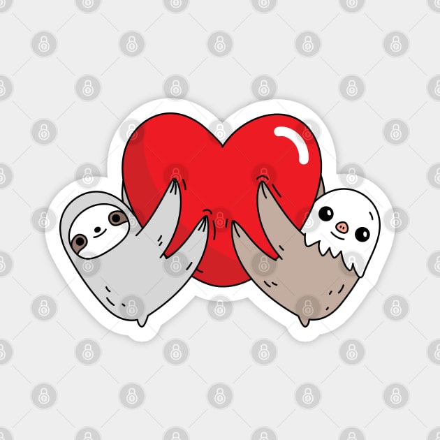 The love sloths Magnet by Noristudio